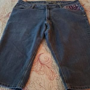 Brighton Blues cropped jeans plus size 16